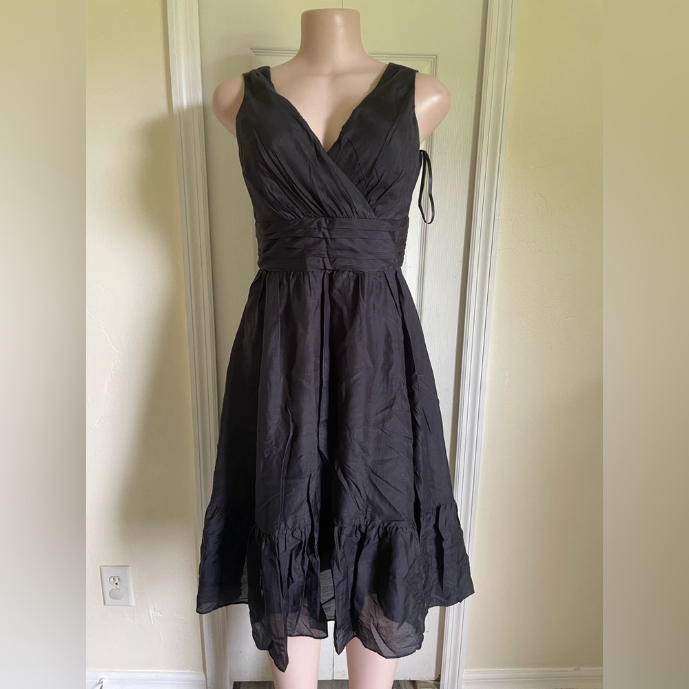 White House Black Market Elegant Black Sleeveless Dress